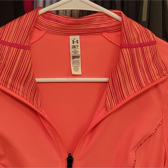 Vibrant Coral Under Armour Full Zip Jacket - Picture 3 of 4